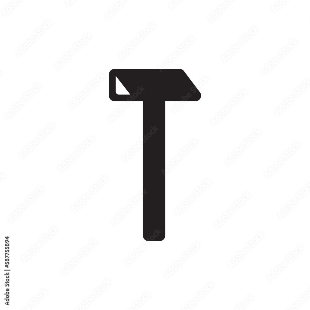 Hammer vector icon. Hammer instrument flat sign design. Hammer tool symbol pictogram. UX UI icon Hammer vector icon. Hammer instrument flat sign design. Hammer tool symbol pictogram. UX UI icon