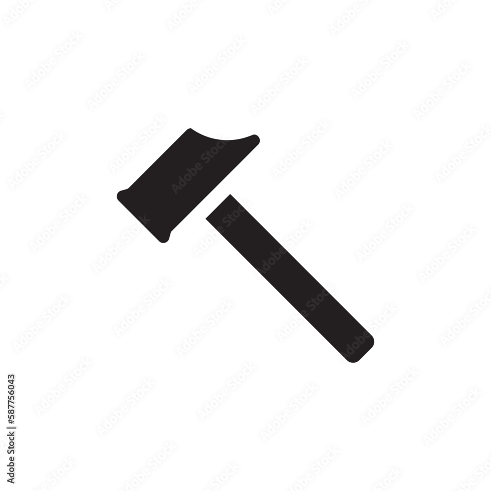 Hammer vector icon. Hammer instrument flat sign design. Hammer tool symbol pictogram. UX UI icon Hammer vector icon. Hammer instrument flat sign design. Hammer tool symbol pictogram. UX UI icon