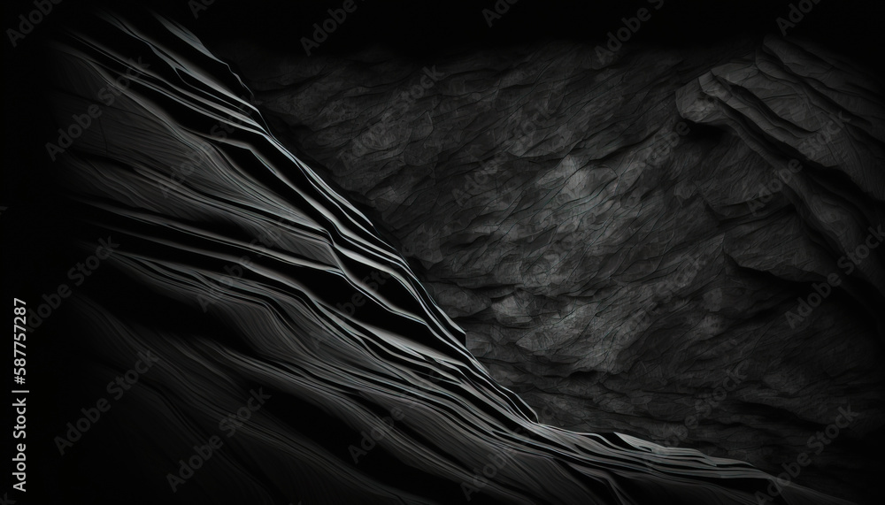 Fototapeta premium Dark Cement Wall Texture for Minimalistic Presentations - ai generated