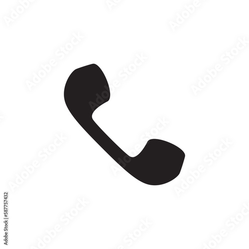 Handset vector icon. Phone handset flat sign design. Handset sybmol pictogram. UX UI icon