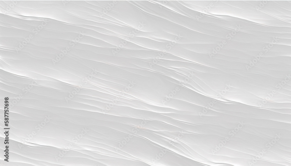 Fototapeta premium Abstract white background - Horizontal Wavy White Lines on a Minimalist Background- ai generated