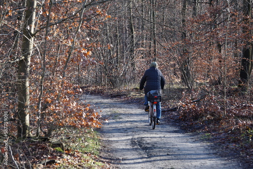 Obraz na płótnie Rowerzysta