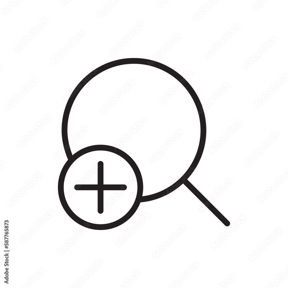 Magnifier vector icon. Zoom in zoom out flat sign design. Magnifying glass icon. Search icon. Find symbol. Loupe outline icon. Zoom pictogram. UX UI icon Magnifier vector icon. Zoom in zoom out flat sign design. Magnifying glass icon. Search icon. Find symbol. Loupe outline icon. Zoom pictogram. UX UI icon
