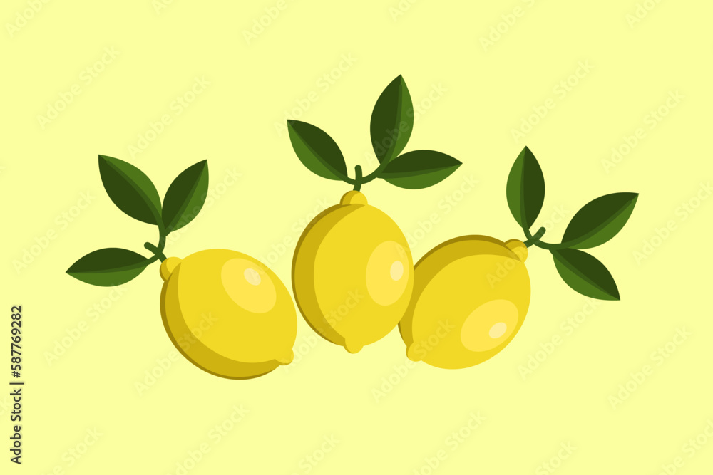 Yellow lemon summer background.Seamless vector pattern with lemons Yellow lemon summer background.Seamless vector pattern with lemons