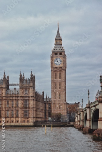 Westminster Abbey parliament building and Big Ben