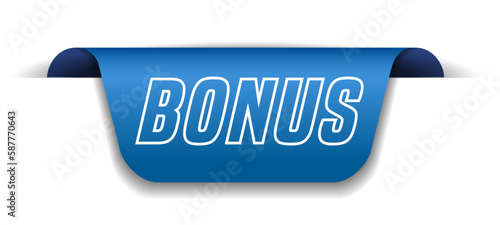 Colorful vector flat design banner bonus. This sign is well adapted for web design.