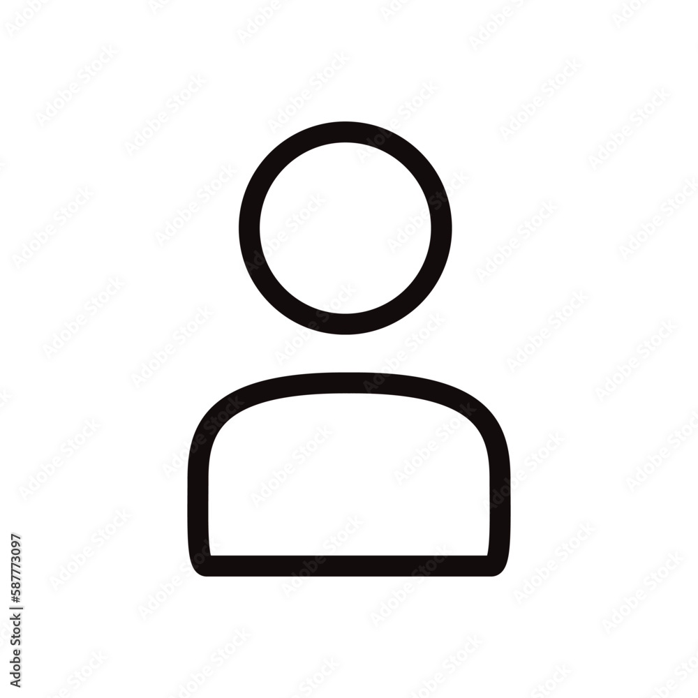 User vector icon. Add member person flat sign design. Man linear pictogram. Illustration of user symbol pictogram. UX UI icon User vector icon. Add member person flat sign design. Man linear pictogram. Illustration of user symbol pictogram. UX UI icon
