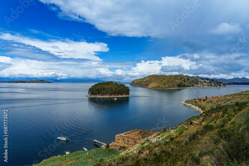 Titicacaca lake in Bolivia