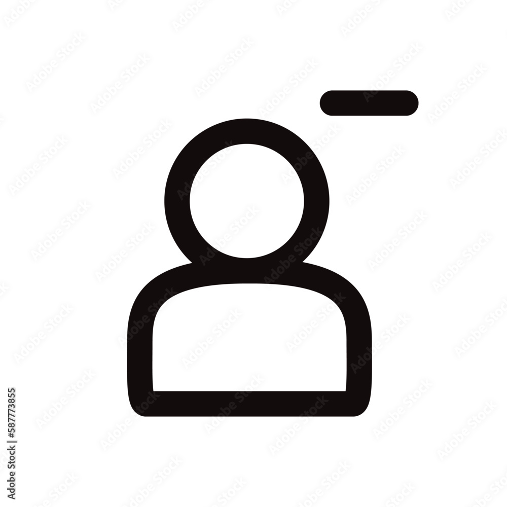 User vector icon. Add member person flat sign design. Man linear pictogram. Illustration of user symbol pictogram. UX UI icon User vector icon. Add member person flat sign design. Man linear pictogram. Illustration of user symbol pictogram. UX UI icon
