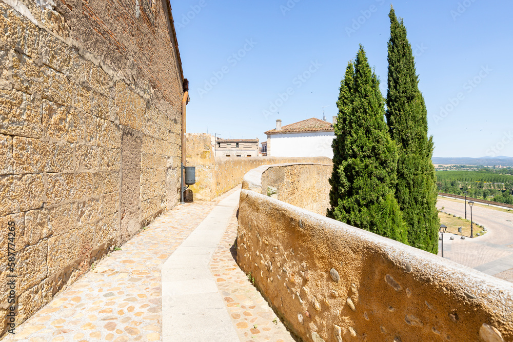 the city wall of Ciudad Rodrigo, province of Salamanca, Castile and Leon, Spain