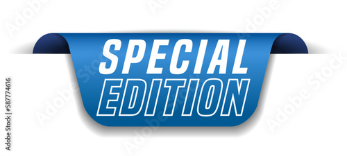 Colorful vector flat design banner special edition. This sign is well adapted for web design.