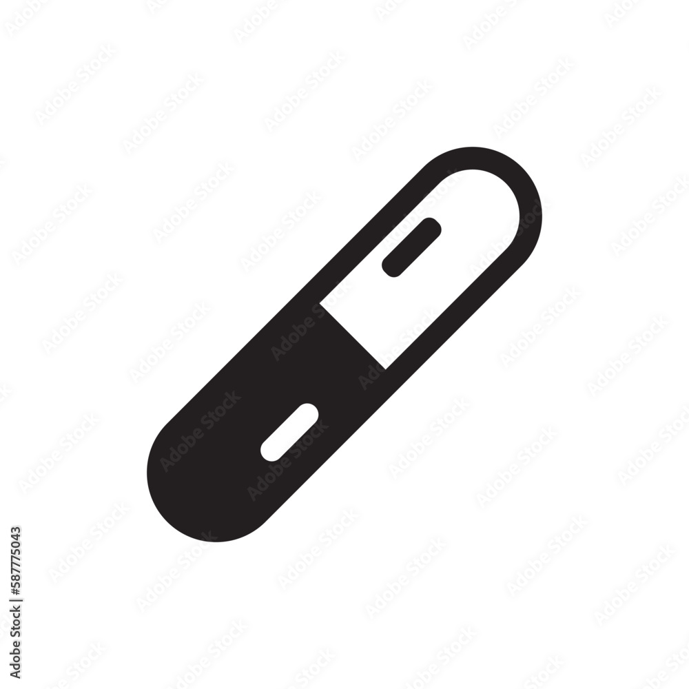 Medicine pill vector icon. Medical capsule flat sign design. Capsule pill symbol pictogram. UX UI icon Medicine pill vector icon. Medical capsule flat sign design. Capsule pill symbol pictogram. UX UI icon