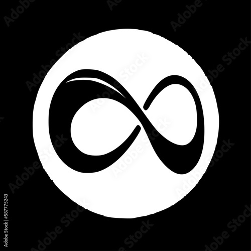 Infinity | Minimalist and Simple Silhouette - Vector illustration