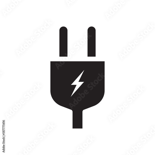 Plug pictogram. Plug vector icon. Plug flat sign design. UX UI icon