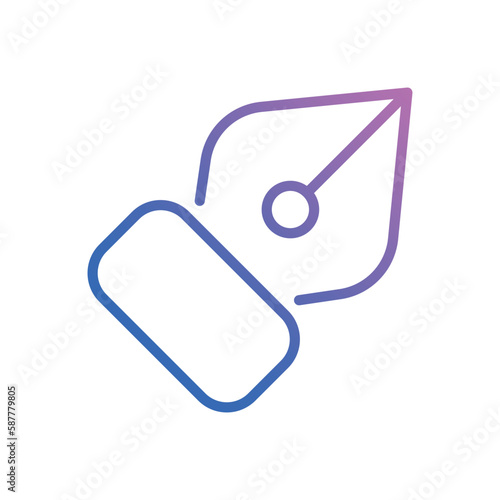 Pen icon vector stock.