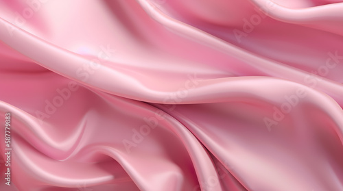 Smooth elegant silk or satin texture can use as wedding background. Luxurious background design. Generative AI