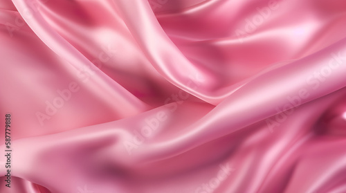 Smooth elegant silk or satin texture can use as wedding background. Luxurious background design. Generative AI