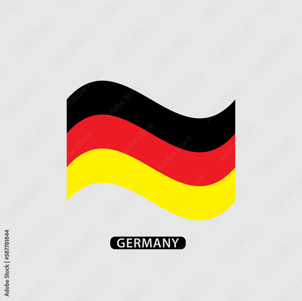 Flag Germany icon vector logo design template Flag Germany icon vector logo design template