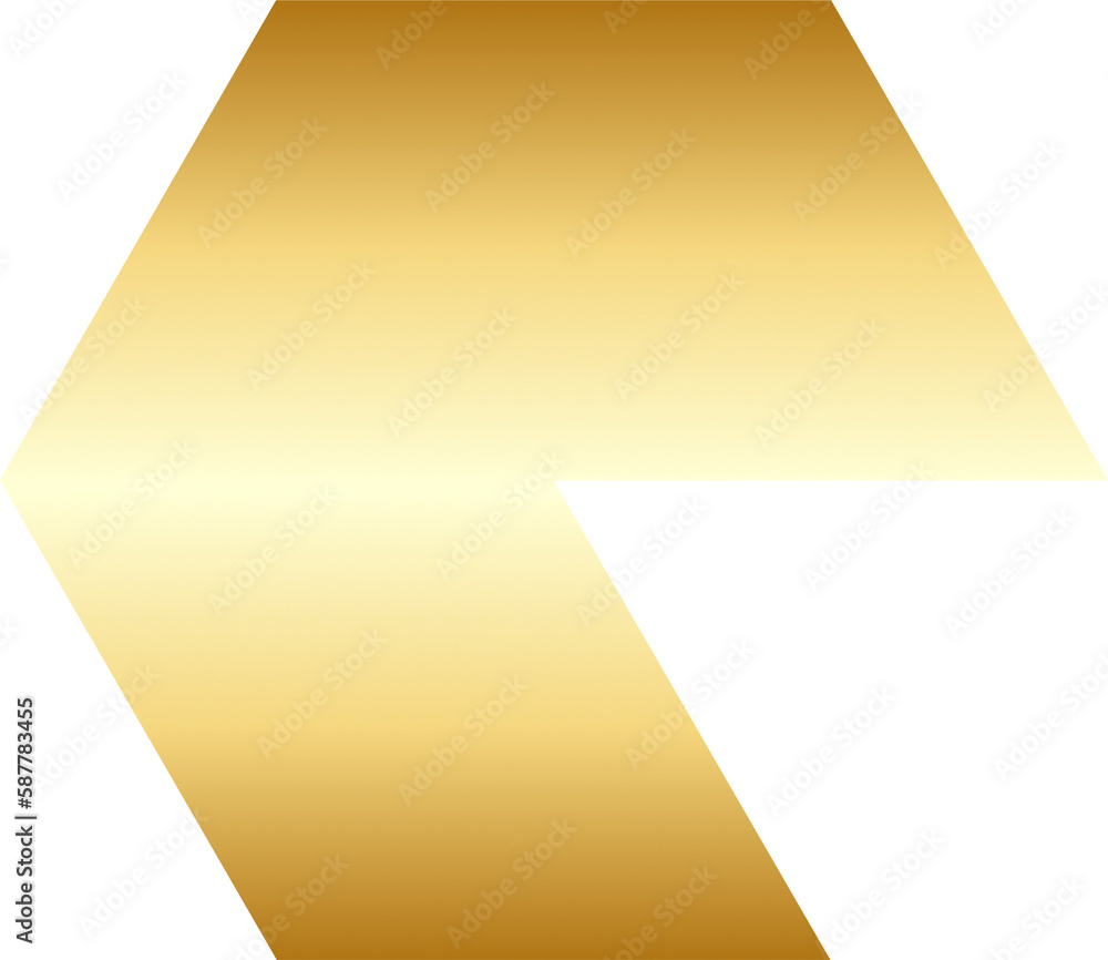 Gold Random Shape Design Element Gold Random Shape Design Element