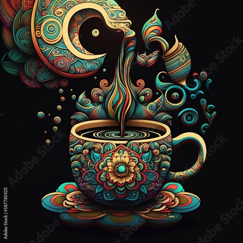 Cup of ayahuasca tea