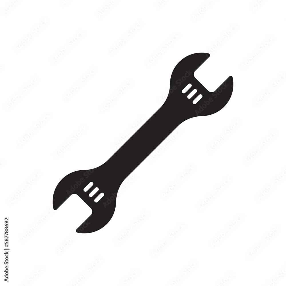 Wrench spanner vector icon. Spanner flat sign design. Repair tool icon. Engineer work tools symbol. Mechanic tools sign. Toolkit icon. Isolated tool symbol pictogram. UX UI icon Wrench spanner vector icon. Spanner flat sign design. Repair tool icon. Engineer work tools symbol. Mechanic tools sign. Toolkit icon. Isolated tool symbol pictogram. UX UI icon