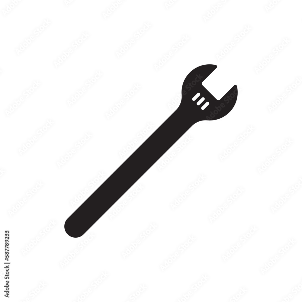 Wrench spanner vector icon. Spanner flat sign design. Repair tool icon. Engineer work tools symbol. Mechanic tools sign. Toolkit icon. Isolated tool symbol pictogram. UX UI icon Wrench spanner vector icon. Spanner flat sign design. Repair tool icon. Engineer work tools symbol. Mechanic tools sign. Toolkit icon. Isolated tool symbol pictogram. UX UI icon