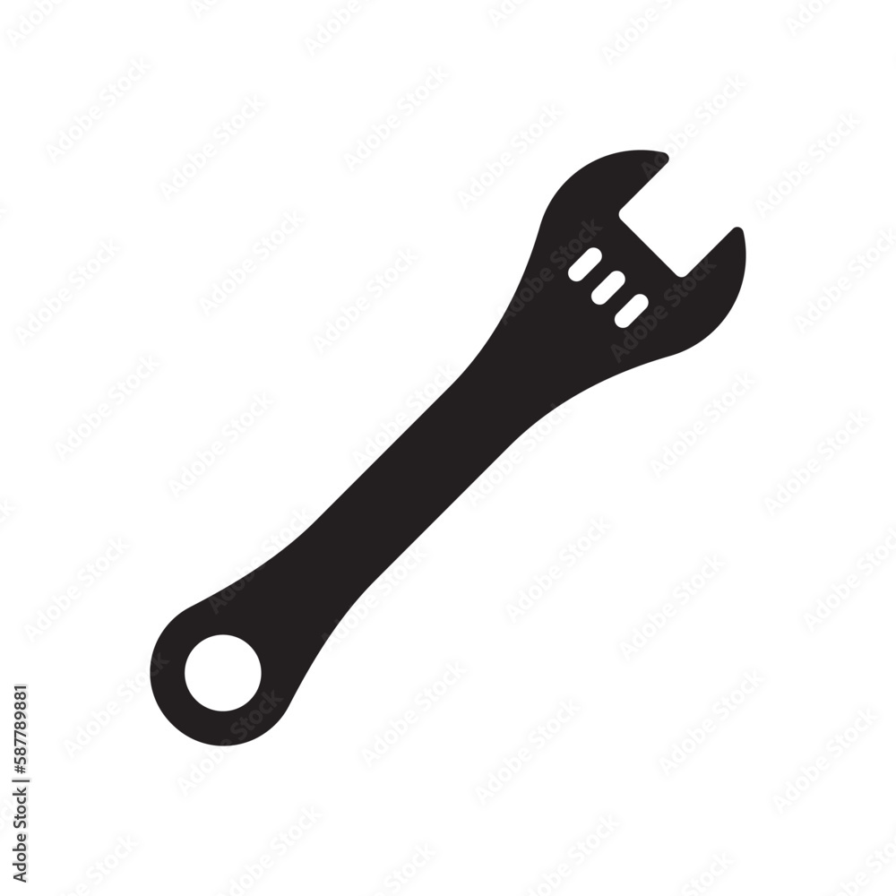 Wrench spanner vector icon. Spanner flat sign design. Repair tool icon. Engineer work tools symbol. Mechanic tools sign. Toolkit icon. Isolated tool symbol pictogram. UX UI icon Wrench spanner vector icon. Spanner flat sign design. Repair tool icon. Engineer work tools symbol. Mechanic tools sign. Toolkit icon. Isolated tool symbol pictogram. UX UI icon