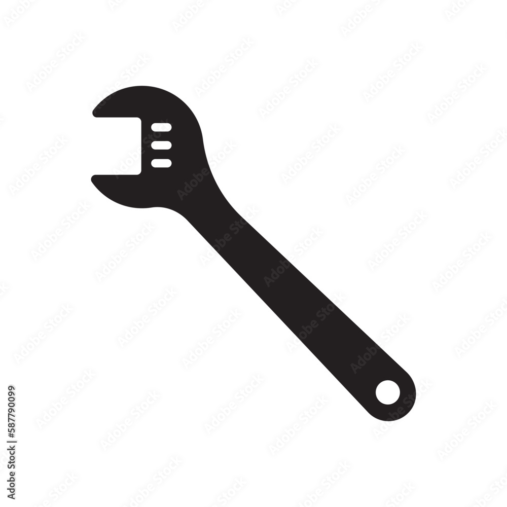 Wrench spanner vector icon. Spanner flat sign design. Repair tool icon. Engineer work tools symbol. Mechanic tools sign. Toolkit icon. Isolated tool symbol pictogram. UX UI icon Wrench spanner vector icon. Spanner flat sign design. Repair tool icon. Engineer work tools symbol. Mechanic tools sign. Toolkit icon. Isolated tool symbol pictogram. UX UI icon