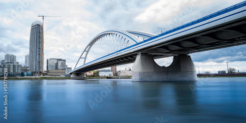 Photography Old Bridge, or Starý most over the Danube, dedicated pedestrian and cycle paths