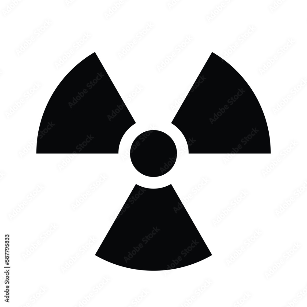 accurate correct classic radiation symbol accurate correct classic radiation symbol