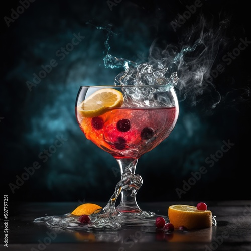 Obraz na płótnie Bebida & Cocktail & Bares - Generative IA w salonie