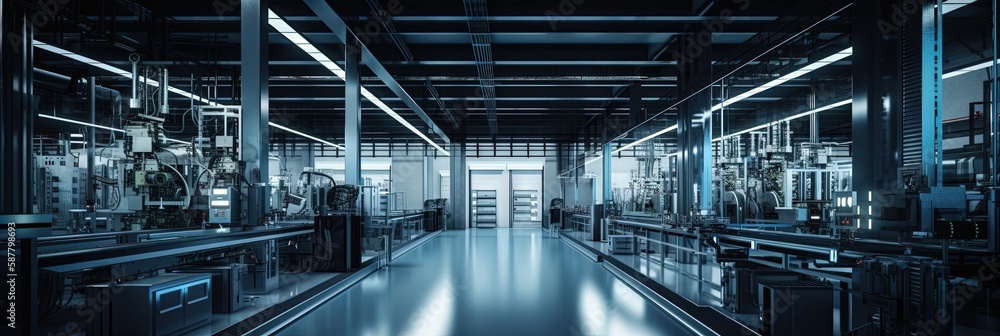 automated factory industrial revolution 4.0 with IoT and robotics technology automated factory industrial revolution 4.0 with IoT and robotics technology