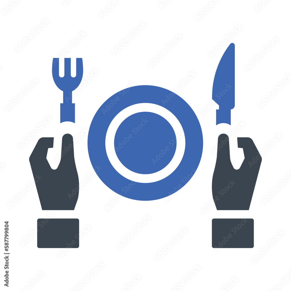 Lunch, dinner time icon Lunch, dinner time icon