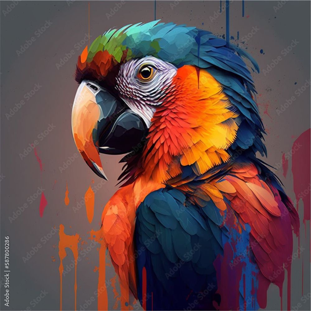 Obraz premium red and yellow macaw