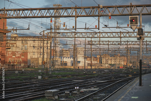 Florence railway station at dawn