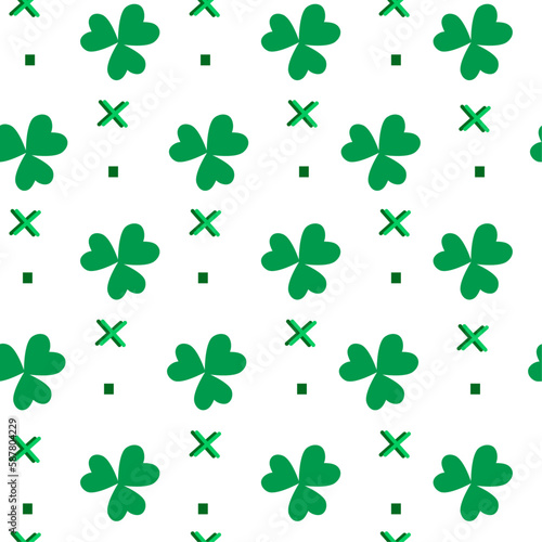 seamless pattern with clover