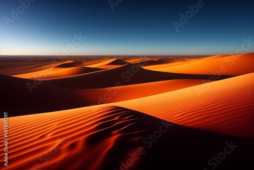 Landscapre background sand dunes in the desert