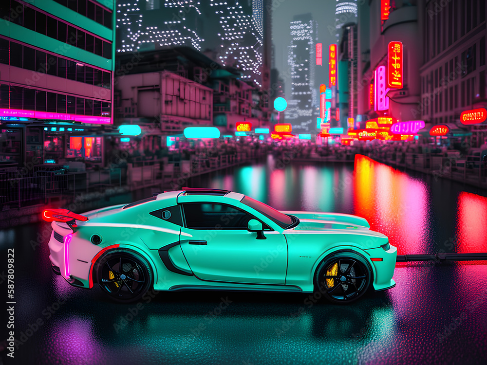 Neon big city nights abstract neon art background seq 8 of 35 Neon big city nights abstract neon art background seq 8 of 35