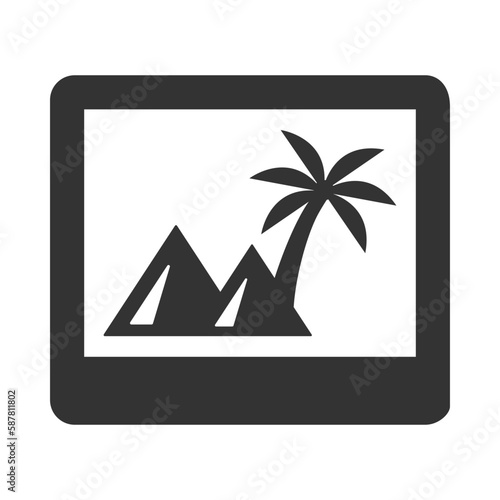 Travel photo icon