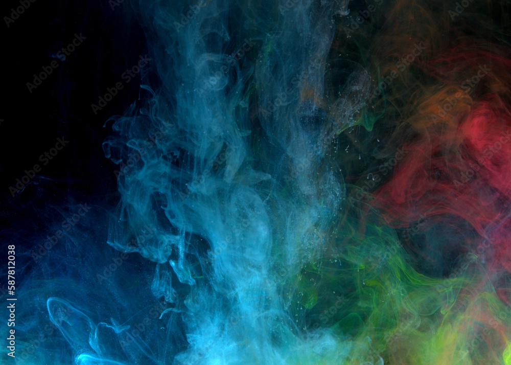 abstract colorful smoke