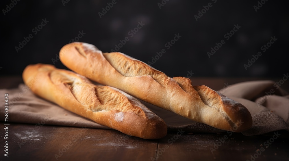 Flute Baguette Breads for Advertisement, Bakeries, Supermarkets, and More Flute Baguette Breads for Advertisement, Bakeries, Supermarkets, and More