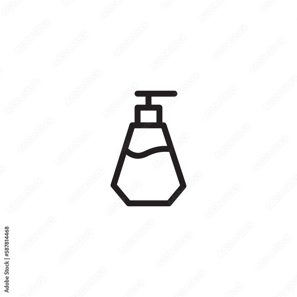 Obraz premium Body Bottle Lotion Outline Icon