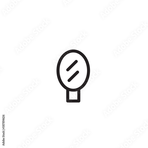 Beauty Mirror Spa Outline Icon