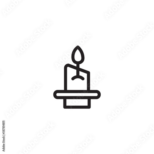 Free Download Candle Spa Wax Outline Icon - GFXLoad