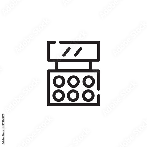 Facekit Makeup Saloon Outline Icon