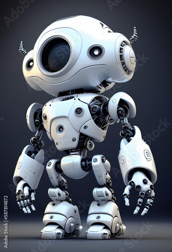Android robot. Generative AI illustration  © Alina