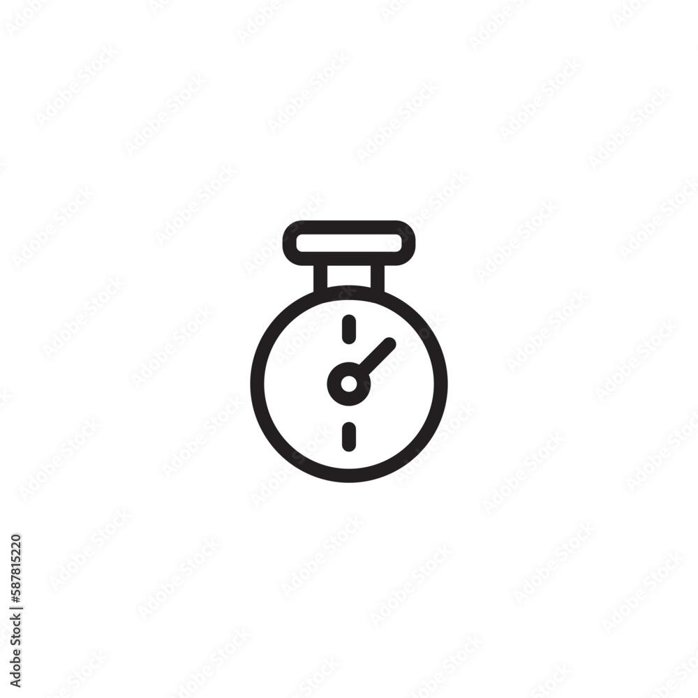 Time Timer Watch Outline Icon Time Timer Watch Outline Icon