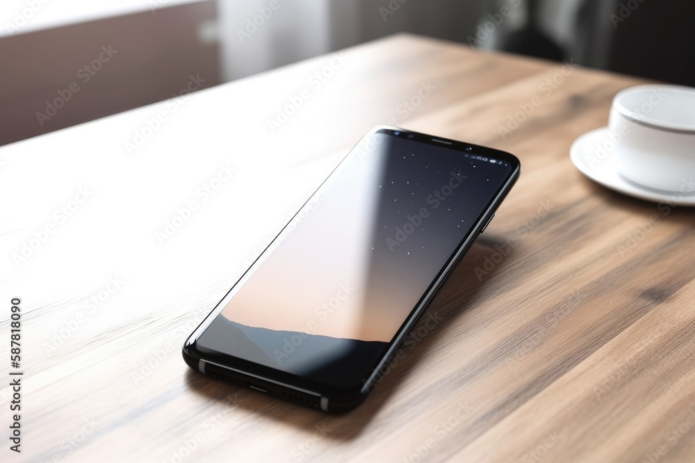 product shot of a sleek and modern smartphone, showcasing its design and features. The image conveys a sense of sophistication and high-tech capabilities Generative AI product shot of a sleek and modern smartphone, showcasing its design and features. The image conveys a sense of sophistication and high-tech capabilities Generative AI