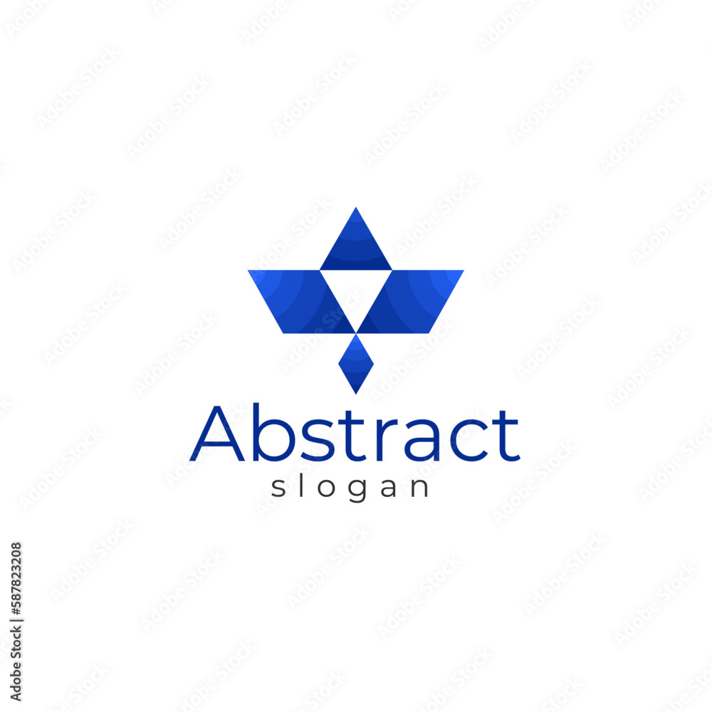 Fototapeta premium Abstract logo for business company corporate vector image