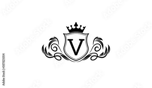 V logo